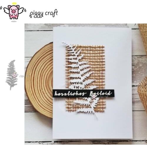 Piggy Craft metal cutting dies cut die mold Leaf strip decoration Scrapbook paper craft knife mould blade punch stencils dies