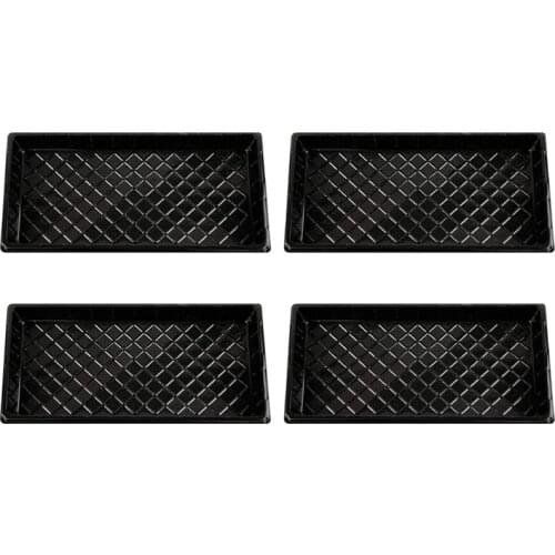 New 4Pcs Trays Seedling Starter Tray Humidity Adjustable Plant Starter Kit Greenhouse Grow Trays for Seeds Growing Starting