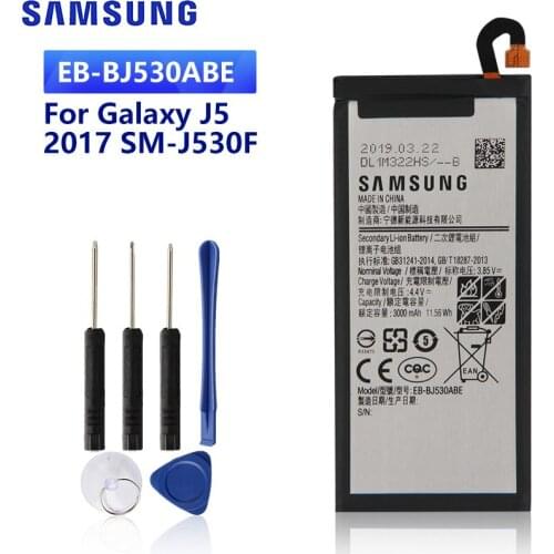 SAMSUNG Original Replacement Battery EB-BJ530ABE For Samsung Galaxy J5 2017 Edition SM-J530F J530G J530F 3000mAh
