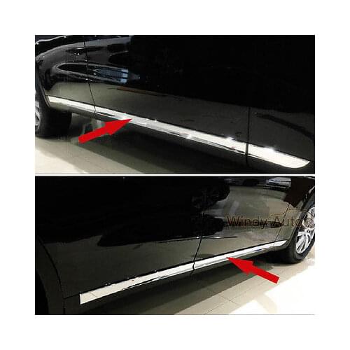 Fit For Maserati Levante 2017 2018 Chrome ABS Car Body Side Overlay Cover Trims