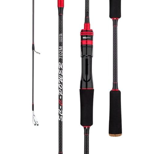 Fishing Rod Carbon Lure Rod Combo Spinning Rod Casting Rod With Reel Fishing Equipment Triple Tips Ceramic Ring EVA Handle Fish