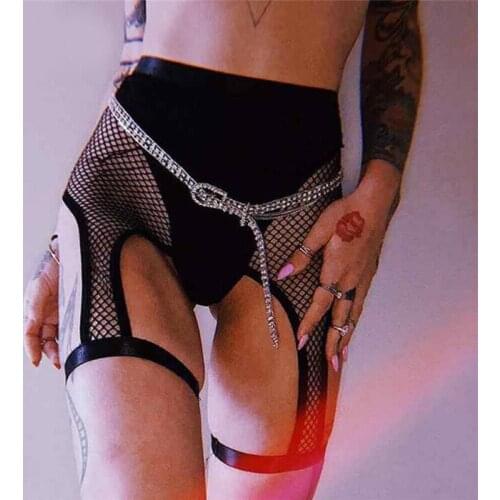 High Waist Shorts Sexy Womens Elastic Fish Net Slim Beach Casual Mesh See Through Cycling Shorts Hot 2020 Cheap Shorts