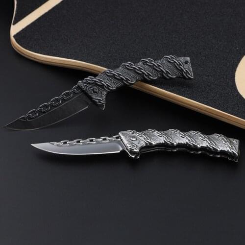 Chain Folding Knife Multifunctional Outdoor Camping Folding Knife Self-defense Knife Collection Ornamental Knife Household Knife