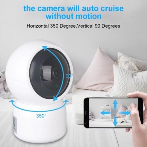 Tuya Smart 1080P HD WiFi IP 2MP Camera with Pan-Tilt Zoom Two Way Audio Baby Care Amazon Alexa Google Home Voice Video Control