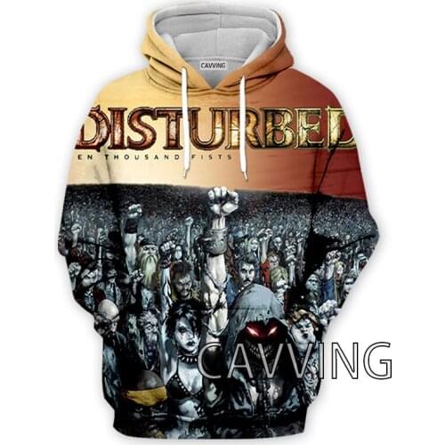 CAVVING 3D Printed Disturbed Rock Band Hoodies Hooded Sweatshirts Harajuku Hoodie Sweatshirts Tops Clothing for Women/men