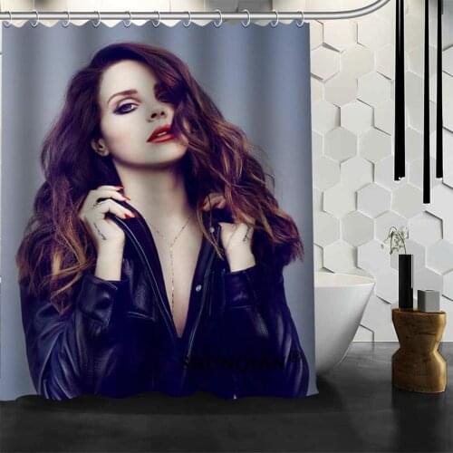 Custom Lana Del Rey Shower Curtain 12 Hooks For The Bathroom High Quality Polyester Fabric Bath Curtain 3D Printing