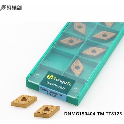 10pcs DNMG150404 DNMG150408 TM TT8125 Carbide Insert CNC Machine Tool Lathe Milling Cutter