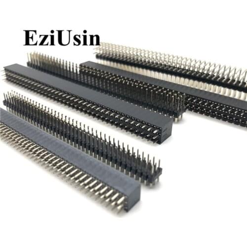2.0/2.54 mm 3*40 Three Row Male Female 90 degree right angle R/A Breakaway PCB Pin Header socket Connector Pinheader 3x40 p