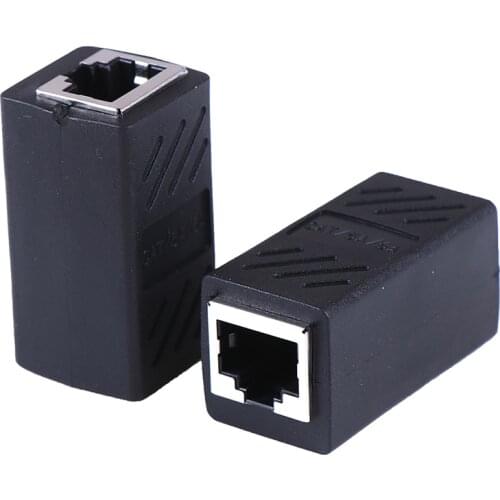 2Pack RJ45 LAN connector inline Cat7/Cat6/Cat5e Ethernet Cable Extender Adapter