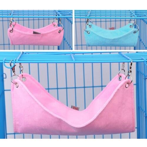 2021 Hammock Pet Hamster Rat Parrot Ferret Hamster Hanging Bed Cushion House Cage