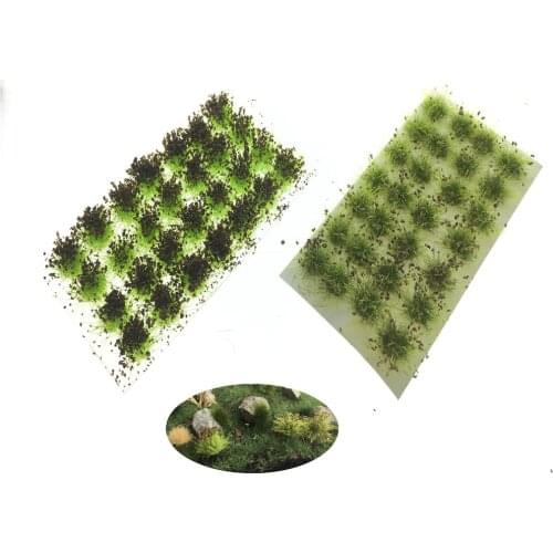 28pcs/Lot Architecture Diorama Train Layout Miniature Flower Vegetation Groups for Military Model Stage DIY Material
