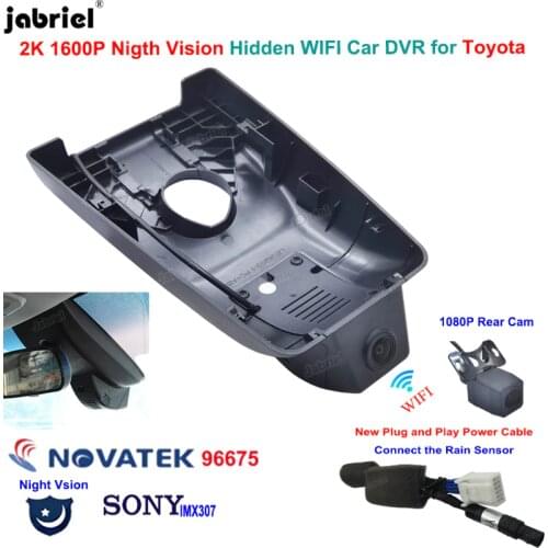 2K 1600P Car Dvr Dash Cam Recorder for Toyota Rav4 LE XLE Premium for Toyota Rav4 XA50 for Toyota Wildlander for Suzuki Across