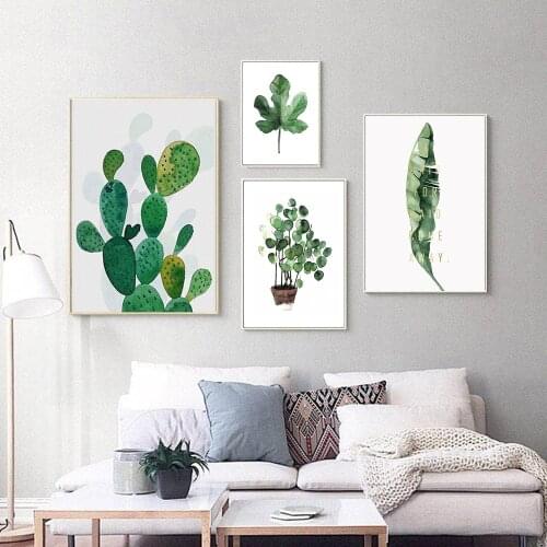 5D DIY Diamond Painting Leaf Oil Painting Brand New Rhinestone Inlaid Mosaic Cross Stitch Crafts Green Plant Home Decoration