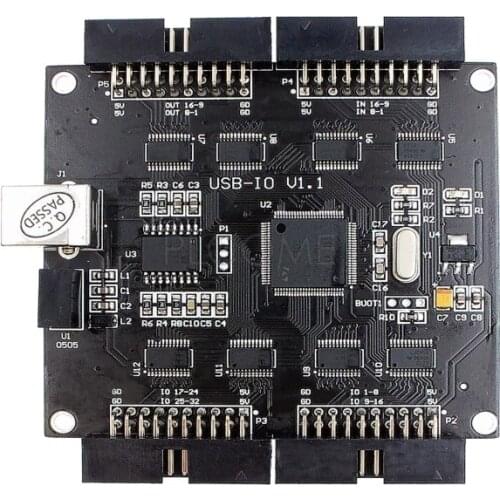 64 Channels USB IO DAQ Data Acquisition Module 16 Digital Input, 16 Digital Output, 32 Two-way IO for Labview Matlab VB VC C