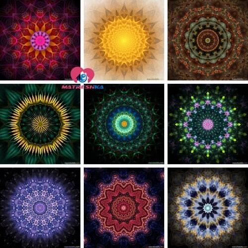 5D DIY Diamond painting completely cross stitch kits Diamond embroidery flowers Mandala crystal rhinestone Mosaic Accessories
