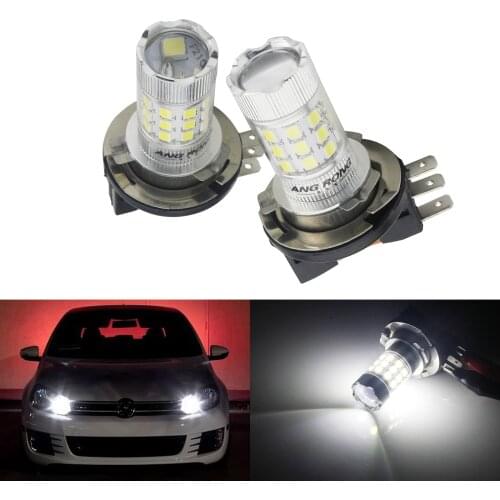ANGRONG 2x 30W H15 Bulb LED High Beam Headlight Daytime Light DRL White For Mercedes