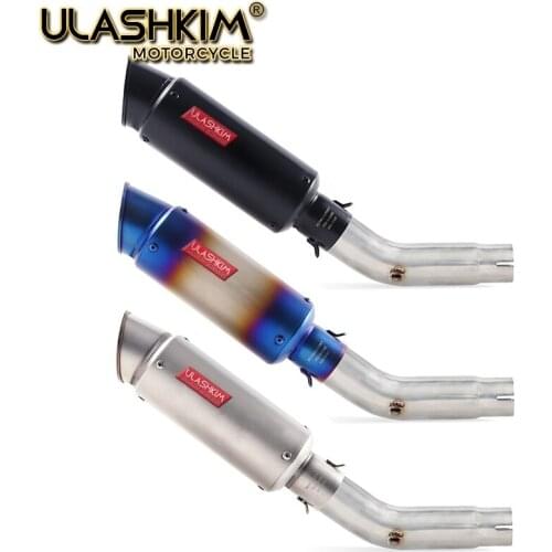 Free Shipping Slip On For Suzuki GSR750 GSR 750 Motorcycle Full System Exhaust Muffler Escape DB-Killer Middle link Pipe Tube