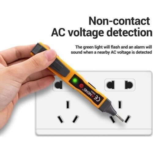 ANENG New VD806 AC/DC Voltage Detector Electric Non-contact Pen Tester Continuity Battery Test Pencil with Sound Light Alarm