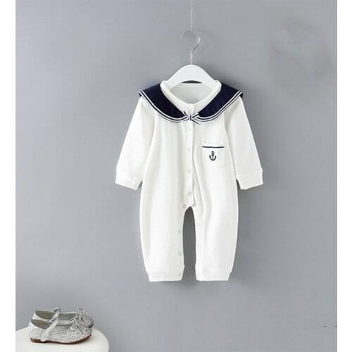 Baby Clothes England Style Infant Rompers Jumpsuit Outfits New Girls Boys Clothes 0-2Y
