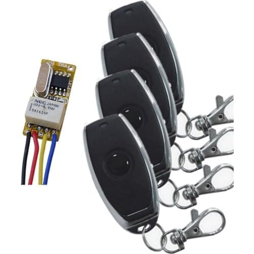 Micro Relay Wireless Remote Control Switch ASK Smart Home RF Mini Receiver Transmitter DC 3.7V 5V 9V 4.2V 12V