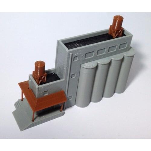 Outland Models Industrial Facility Grain Silos N Scale Train Railway Layout