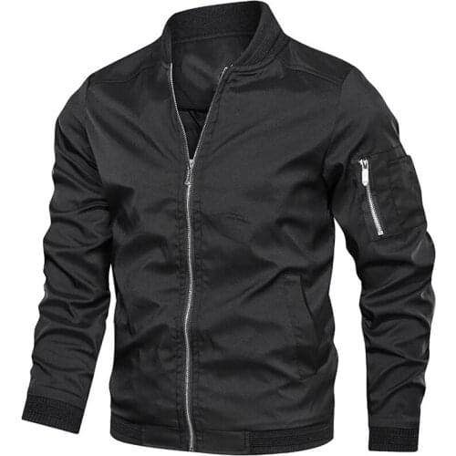 Mens jackets and coats Man bomber jacket Spring Autumn jacket men Army Outdoors Uniform clothes Casual streetwear 2021
