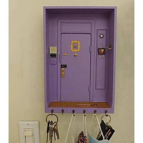 2021 New Friends Tv Show Key Jewelry Wall Decor Shelf Creative Monicas Door Key Holder Welcome Friends Home Decoration Listing