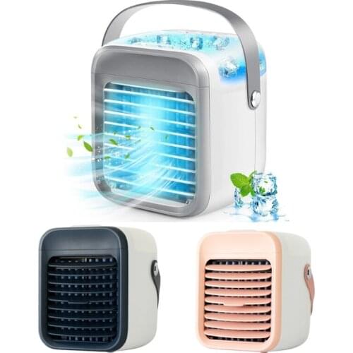 Personal USB Air Cooling Fan Mute Air Conditioner Fan Desktop Cooling Fan Air Conditioner Fan for Home Office Car