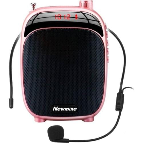 Portable Megaphone Speaker Voice Amplifier Wireless Megaphone with Mic Black/Pink/Red Radio for Outdoor Teaching Conference