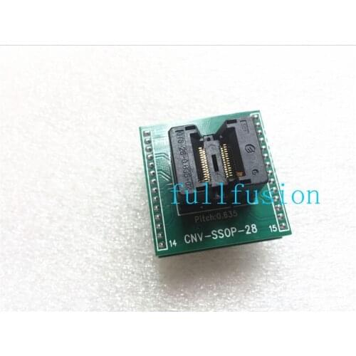 SSOP28-DIP Programming Adapter OTS-28-0.635-02 SSOP28P 0.635mm Pitch Enplas IC Test Socket IC body size 3.94mm Burn in Socket
