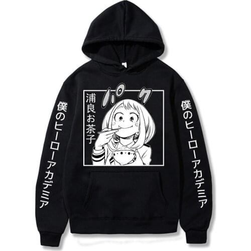Anime My Hero Academia Ochaco Uraraka Printed Men Women Hoodie Pullover Clothes