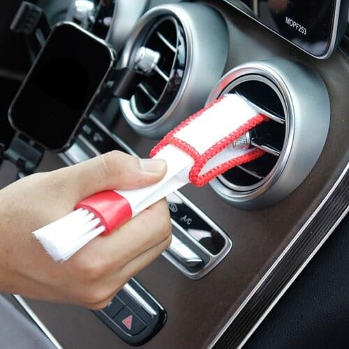 Universal Portable Microfiber Car A/C Air Conditioner Vent Cleaning Brush Home Window Shade Shutter Blind Louver Cleaner