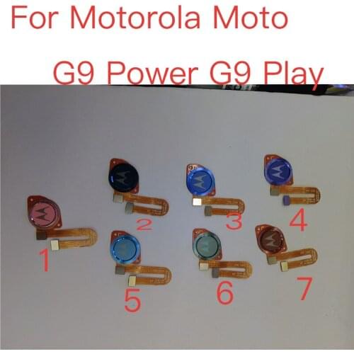 10PCS Home Finger Reader Fingerprint Reader Touch ID Sensor Return Key Home Button Flex CableFor Motorola Moto G9 Power G9 Play