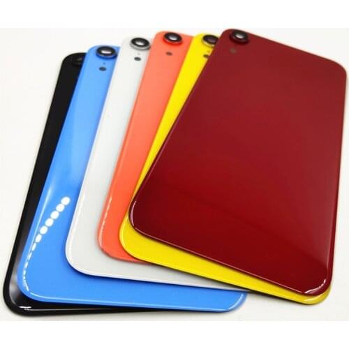6.1 Inch For Apple IPhone XR Back Battery Cover Rear Glass Panel Housing Case Repair Replacement Part With Camera Lens
