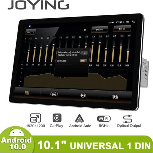 10.1" Autoradio Single 1 Din Android 10 Car Radio Stereo 6GB 128GB HD 1920*1200 Head Unit Multimedia Tape Recorder Carplay DVR