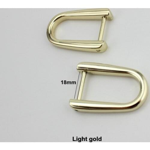 30Pcs / Lot 18mm 1" Detachable Screw Buckles D Ring Welded DIY Leather Webbing Strap Bags gold metal Hardware Accessories