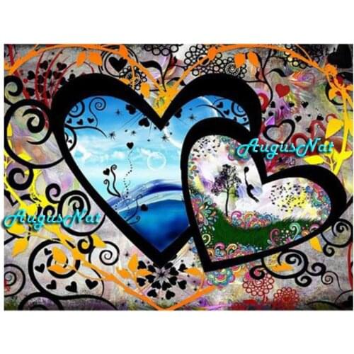 5d diy diamond painting full square heart wall art valentines day gifts diamond dots home decor painting on canvas handcraft