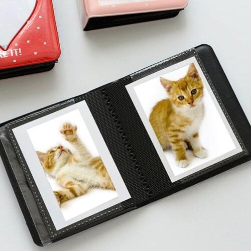 3 Inch 36 Pockets Photo Album Cartoon Hollow Heart Picture Storage Mini Scrapbooking Case