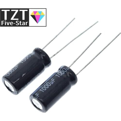 10PCS 1000 uF 16 V 8*16 DIP aluminum Electrolytic capacitor 1000uF 16V 16V 1000uF 16 V 1000 uF