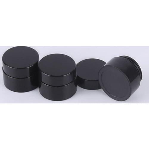 Black Empty 5g Gram 5ML Plastic Pot Jars bottle Cosmetic Sample Container Screw Cap Lid for Make Up Eye Shadow Nails Powder