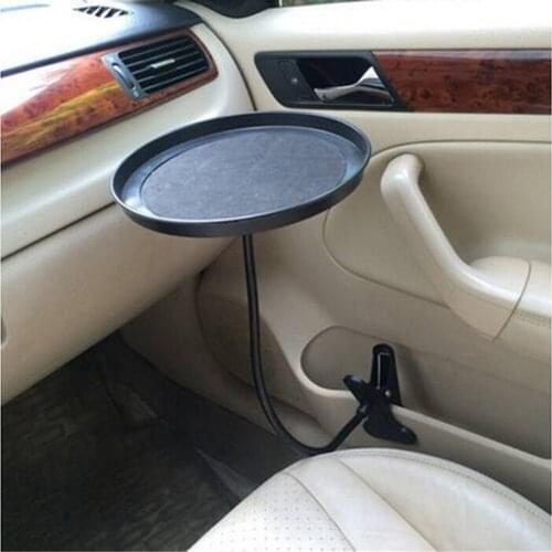 Black Car Food Tray Folding Dining Table Drink Holder Car Pallet Back Seat Water Car Cup Holder