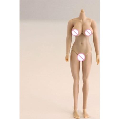 HENG TOYS 1/12 Big Bust Suntan Female Action Body HY-088H 6'' Woman Figure Model Fit 1:12 Head Scylpt
