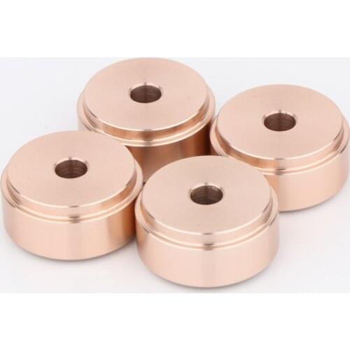 20*10mm Mini Solid Aluminum Speaker Cabinet Isolation Feet DAC CD Turntable AMP Pad Floor Stand Base Golden Anodized