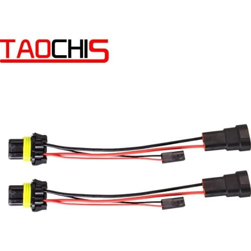 TAOCHIS 9005 HB3 9006 HB4 high beam Cable For HID Bi-xenon Projector lens HELLA 3R MINI H1 KOITO Q5 headlight wire socket