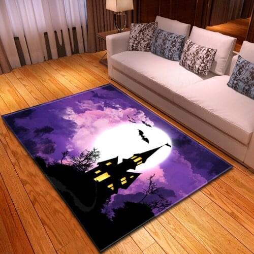 Creative 3D Printing Carpets for Living Room Bedroom Halloween decorate carpet Hallway Rugs Kitchen Bathroom Anti-Slip Floor Mat
