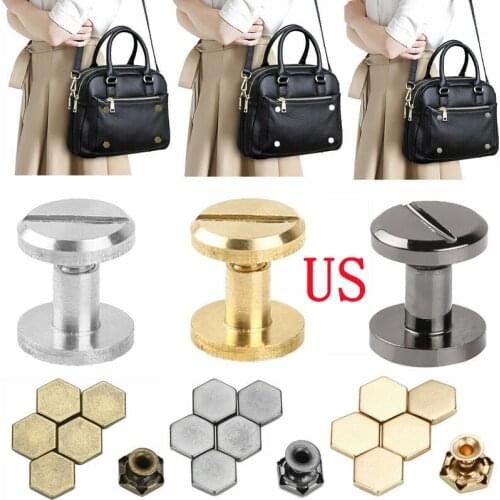 Metal Screw Posts DIY Leather Crafts Dect Nail Rivet Tack Button for Bag Photo Scrapbook Album Account Book Post Binding Screw