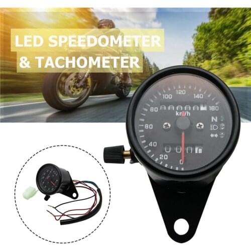 Motorcycle Tachometer Meter Tachometer Gauge Universal Motorbike LED Backlight Rev Counter 0-13000 RPM