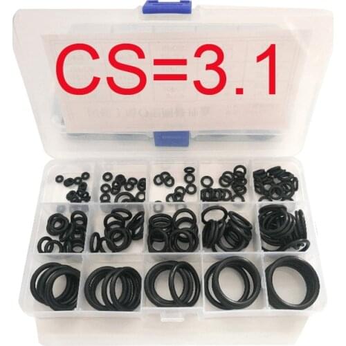 Rubber O Ring O-Ring Washer Seals Watertightness Assortment Different Size With Plactic Box Kit Set