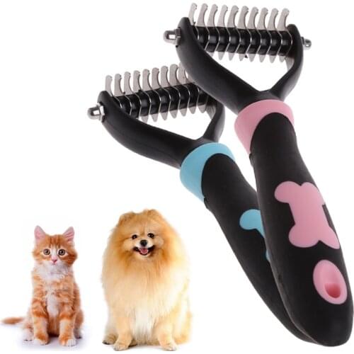 Dog Pet Brush Dematting Grooming Deshedding Tool Trimmer Comb Rake 10/13/18 Blades