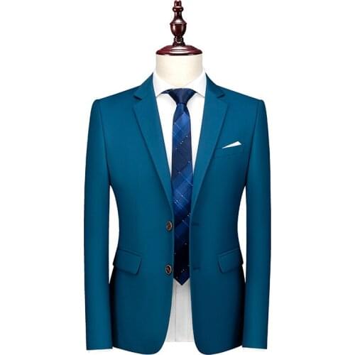 2021 special offer all seasons to wear fashionable bright color new slim Korean casual business banquet groom suit jacket